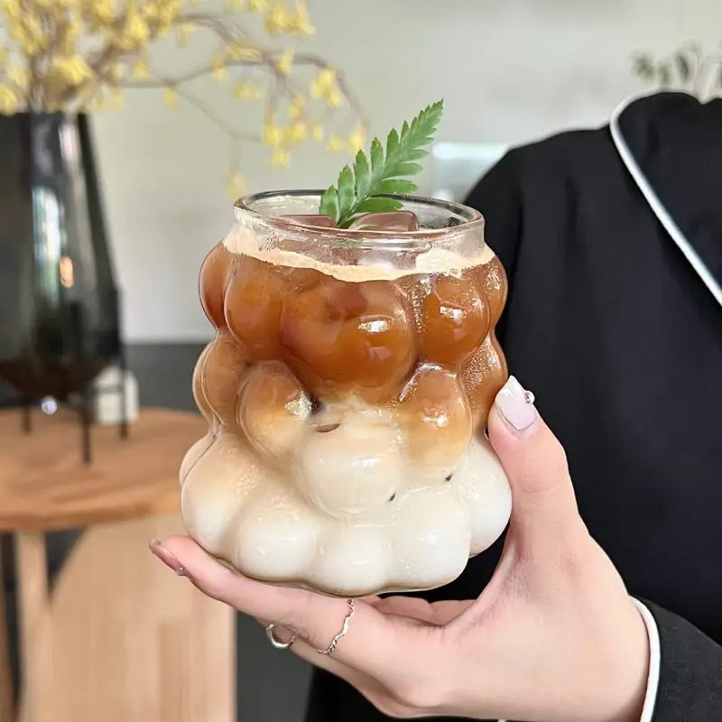 Unique & Cute Grape Shaped Transparent Glass Cup