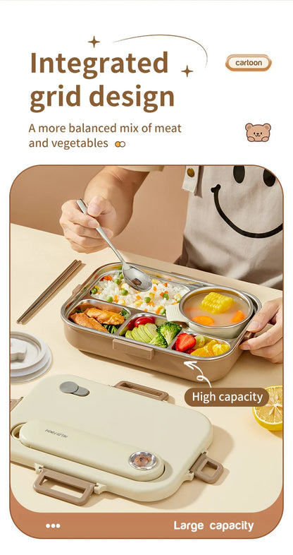 FREE SHIPPING! HOT DEAL the ultimate combo! Complete Set lunch box Includes cutlery, soup container  and insulated lunch bag.