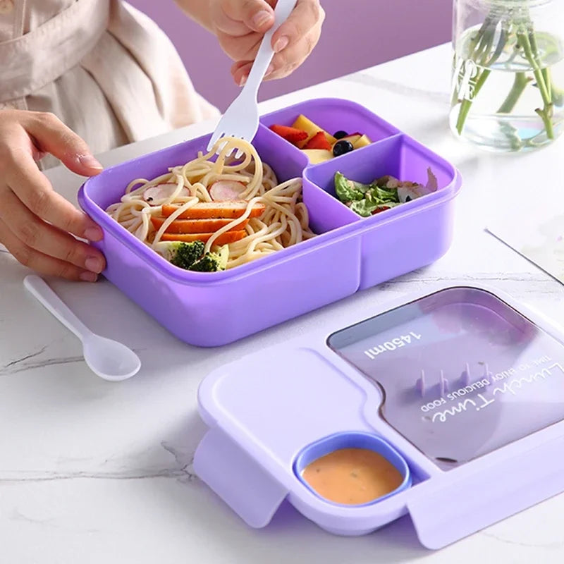 Cute Kids Lunch Box with Compartments – Leakproof Bento Lunchbox