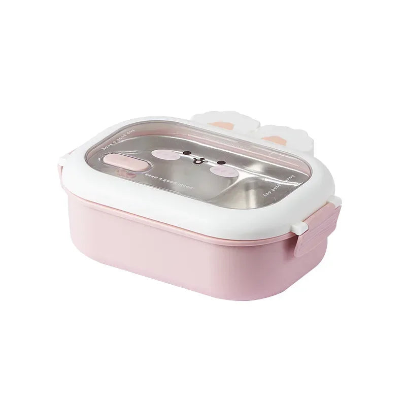 Stainless Steel Lunch Box Rabbit Design Bento Box For Kids