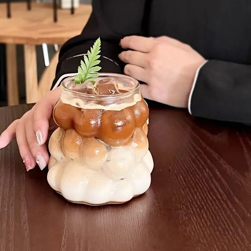 Unique & Cute Grape Shaped Transparent Glass Cup