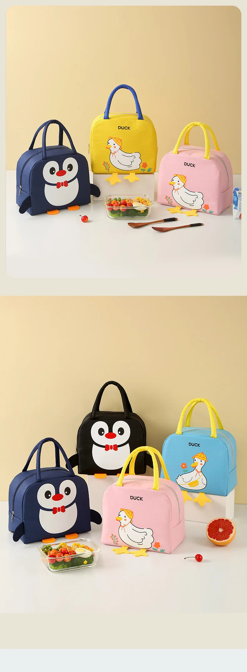 Cute vibrant design Insulated Lunch Bag