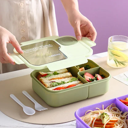 Cute Kids Lunch Box with Compartments – Leakproof Bento Lunchbox