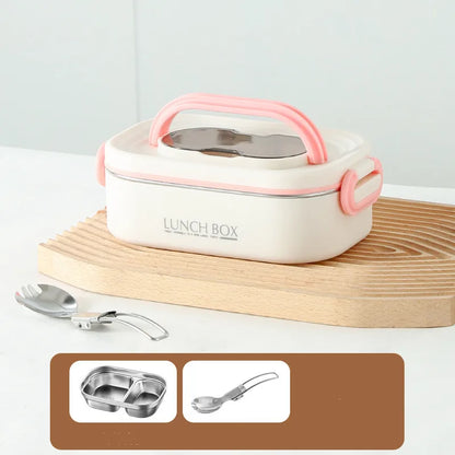 1500ml Double Layers Lunch Box With Insulation Bag Leak-Proof Bento Box