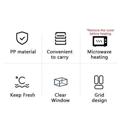 Double-layer Lunch Box With Fork Chopsticks And Spoon 1400ml