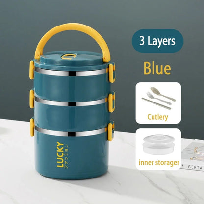 Portable Lunch Box  Bento Thermos Containers with Bag
