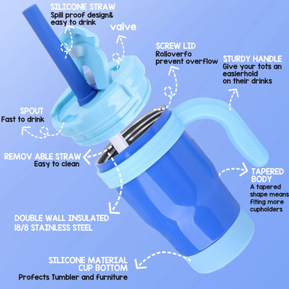 420ML Kids Insulated Tumbler with Straw