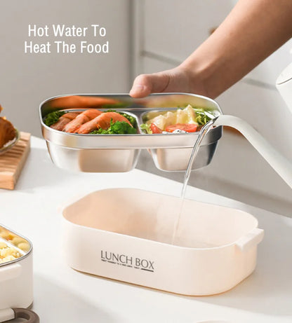 1500ml Double Layers Lunch Box With Insulation Bag Leak-Proof Bento Box