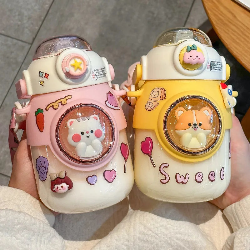 Cute Water Bottles With Straw
