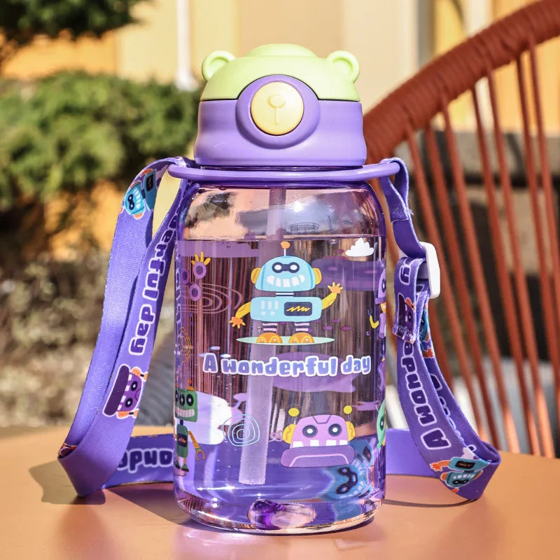 650ml. Kids Water Sippy Cup – Portable Children’s Water Bottle with Straw