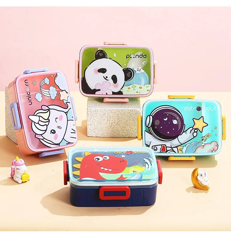Cute Kids Lunch Box with multiple Compartments style – Leakproof Bento Lunchbox