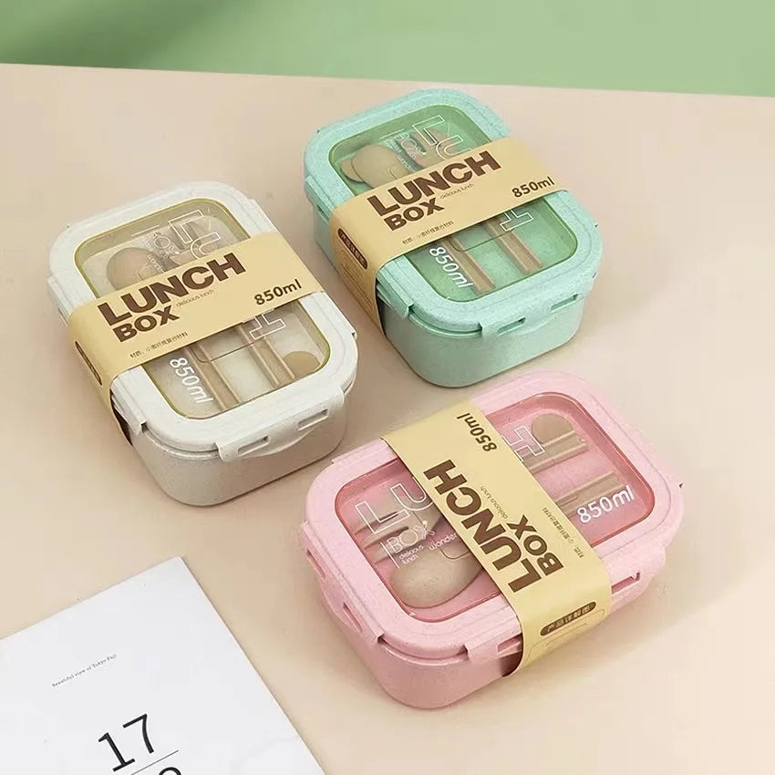 1100ML Lunch Box Bento Box With Spoon Chopsticks