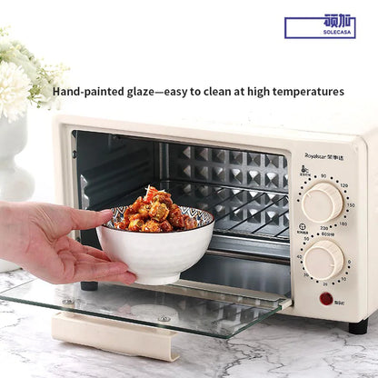 3Pcs Ceramic Bowl Set – 4.5-Inch Dessert or Soup Bowls