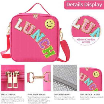 Adjustable Strap Insulated Lunch Bag for kids