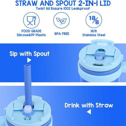420ML Kids Insulated Tumbler with Straw