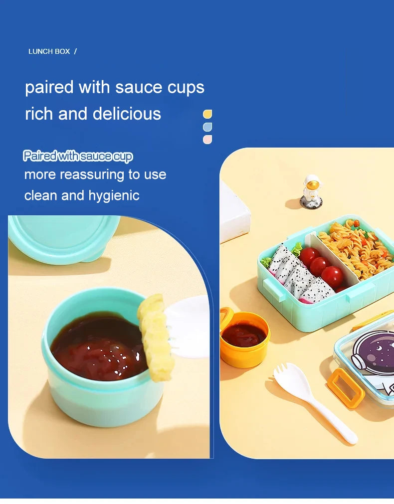 Cute Kids Lunch Box with multiple Compartments style – Leakproof Bento Lunchbox