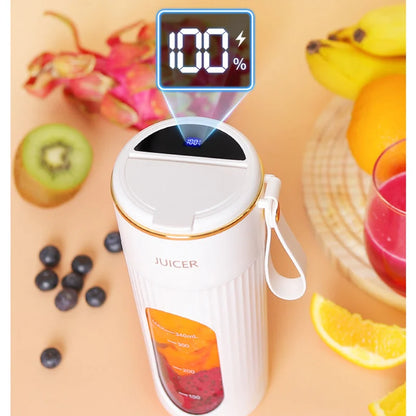 Powerful Portable Blender smoothies / Juicer travel cup Rechargeable Lcd Display