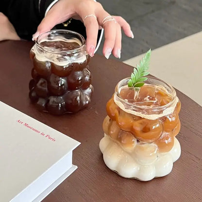 Unique & Cute Grape Shaped Transparent Glass Cup