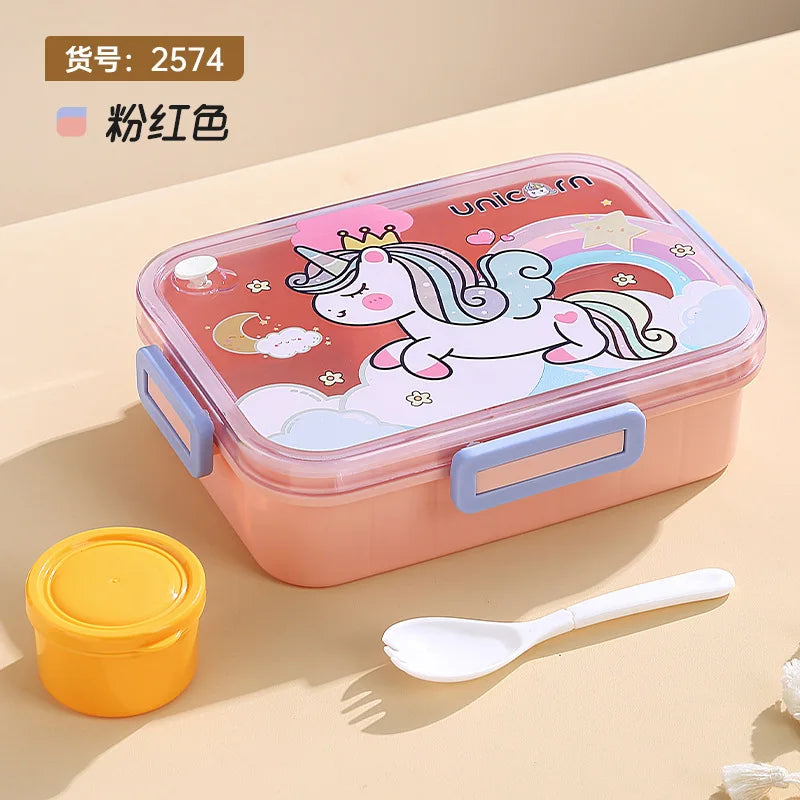 Cute Kids Lunch Box with multiple Compartments style – Leakproof Bento Lunchbox