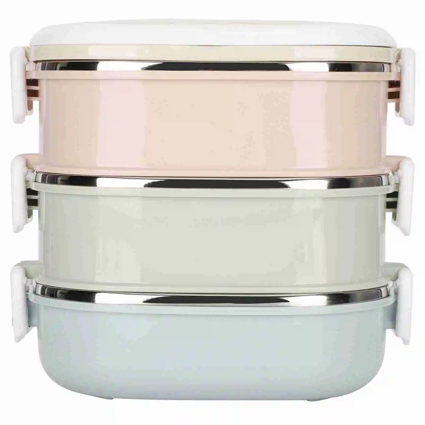 Multi-Layer Insulated Lunch Box Portable Stainless Steel