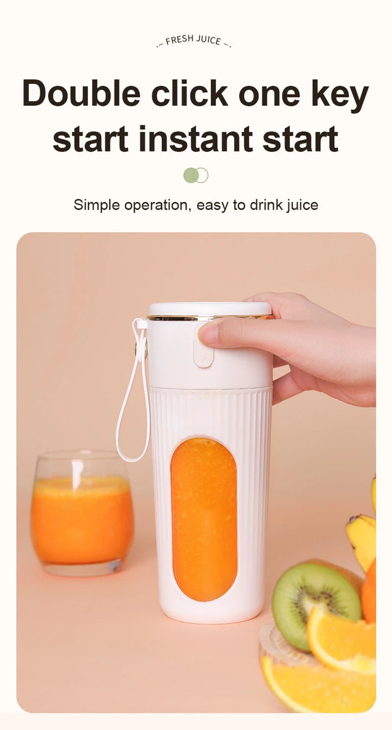 Powerful Portable Blender smoothies / Juicer travel cup Rechargeable Lcd Display