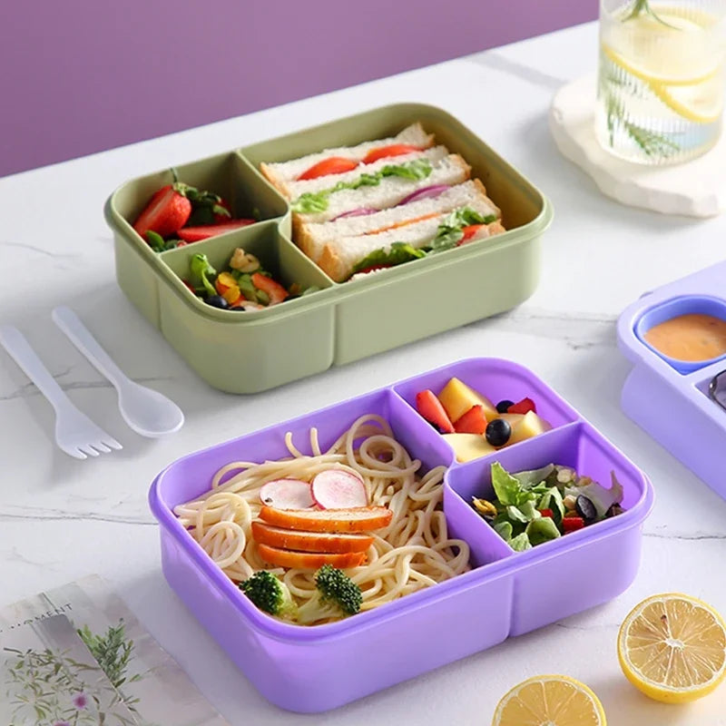 Cute Kids Lunch Box with Compartments – Leakproof Bento Lunchbox