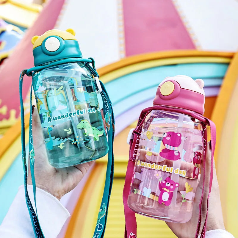 650ml. Kids Water Sippy Cup – Portable Children’s Water Bottle with Straw