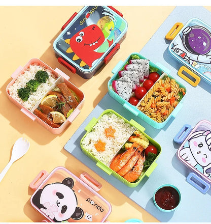 Cute Kids Lunch Box with multiple Compartments style – Leakproof Bento Lunchbox