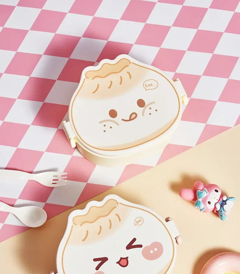 Kids Creative Lunch Boxes-hamburger, fries, and toast shapes