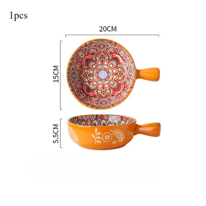 Ceramic Single Handle Bowl – Bohemian Creative Design