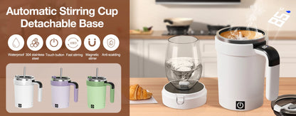 Rechargeable Electric Stirring Mugs Magnetic Mixer Coffee Mug