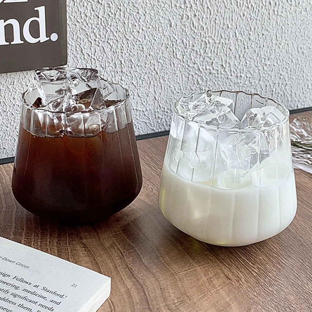 350/500/550/750ML Can-Shaped Glass Cups with Bamboo Lids & Glass Straws