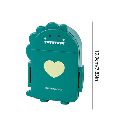 2 compartments stainless steel cute Bento box-Lunch box