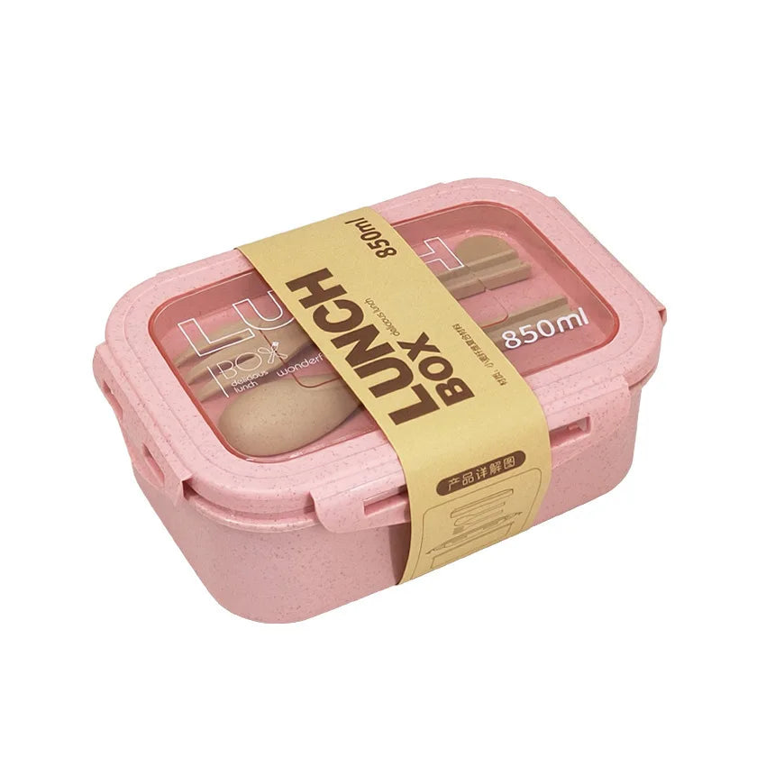 1100ML Lunch Box Bento Box With Spoon Chopsticks