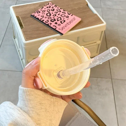 820ML Kids Water Bottle with Straw – Cute Kawaii Cartoon Drinking Bottle