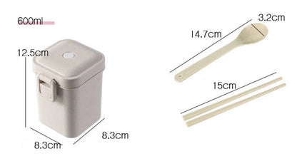 1100ML Lunch Box Bento Box With Spoon Chopsticks