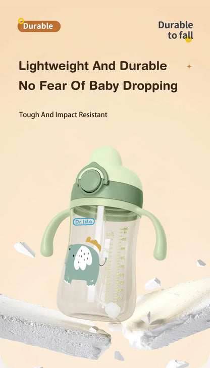 Portable Baby Water Bottle 300ml – Baby Feeding Cup with Straw