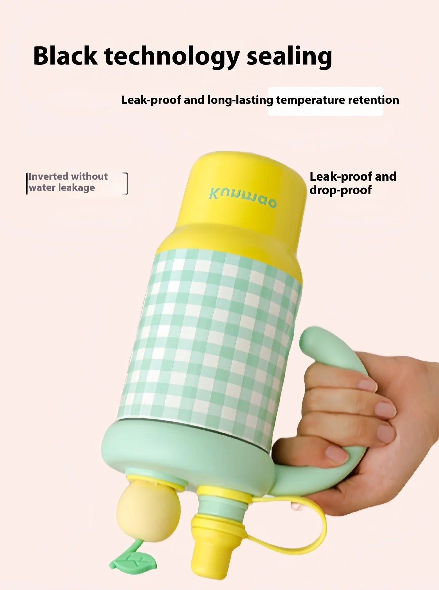 2025 New Extra large 800ML Insulated Thermos Travel Coffee Cup with Built-in Tea Container & Straw