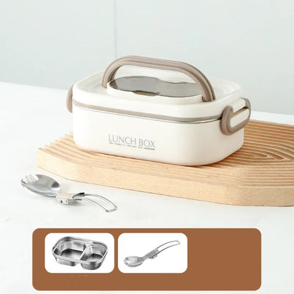 1500ml Double Layers Lunch Box With Insulation Bag Leak-Proof Bento Box