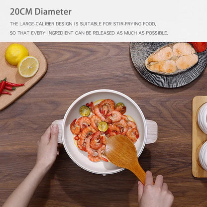 1.5L Multifunction Mini Electric Cooking Hot Pot with Food Steamer