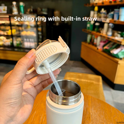 750ML Thermos Bottle With build-in Straw