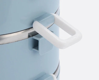 Multi-layer Thermal Lunch Box Stackable Round Metal Stainless Steel container