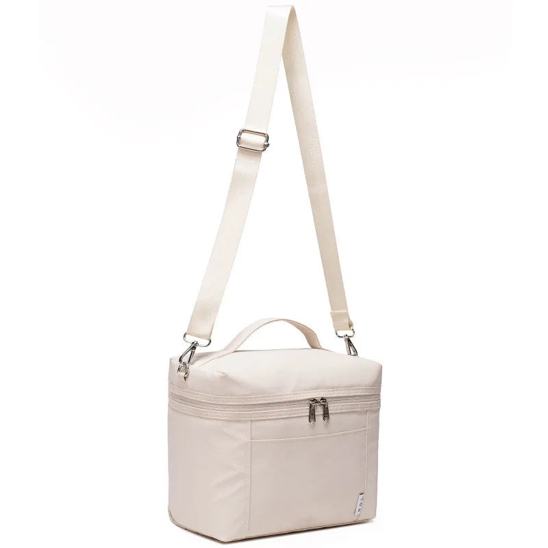 FREE SHIPPING! Insulated Lunch Bag With Shoulder Strap Portable Picnic Bag