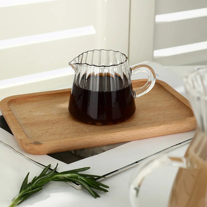 300ml Unique Shaped Glass Mug with Handle – High Borosilicate Glass for Any Drink