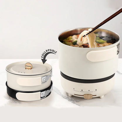 .2L Foldable Electric Cooking Pot – Portable Multifunctional Hot Pot Cooker
