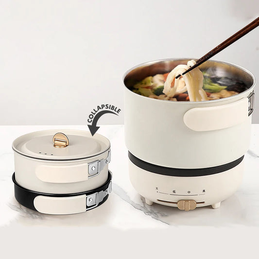 .2L Foldable Electric Cooking Pot – Portable Multifunctional Hot Pot Cooker