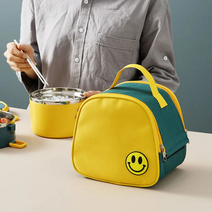 Portable Lunch Box  Bento Thermos Containers with Bag