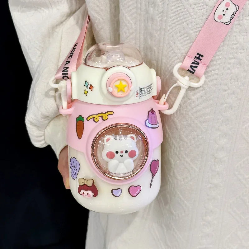 Cute Water Bottles With Straw