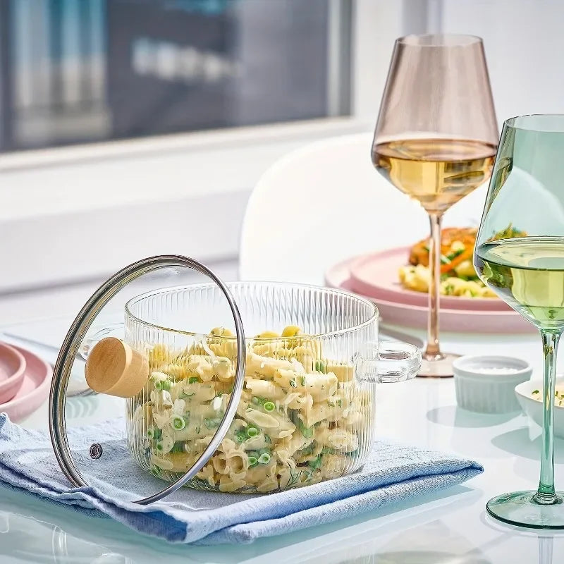 Cooking Pot 1.6L – Heat-Resistant Borosilicate Glass Pot