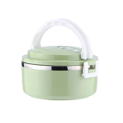 Multi-layer Thermal Lunch Box Stackable Round Metal Stainless Steel container